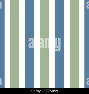 Un motivo senza cuciture di strisce blu e verdi, un design geometrico adatto per tessuti, cancelleria e sfondi decorativi. Foto Stock