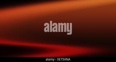 Sfondo astratto arancione caldo e rosso con striature luminose e effetto vetro a coste Foto Stock