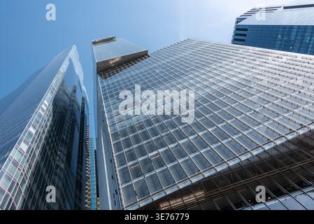 Guarda i grattacieli di Londra, City of London, Regno Unito Foto Stock
