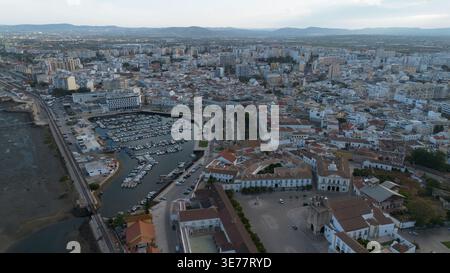 Foto drone Faro Portogallo Europa Foto Stock