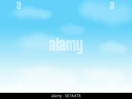 Sfondo Blue Sky. Illustrazione vettoriale. Illustrazione Vettoriale