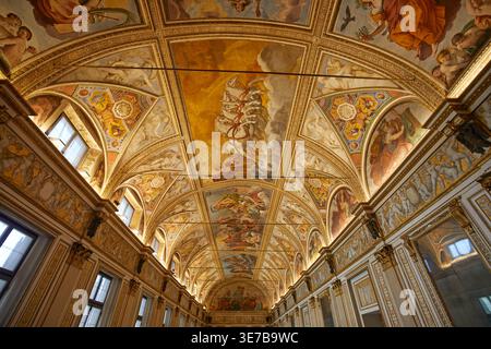 Sala degli specchi, Palazzo Ducale, Mantova, Italia Foto Stock