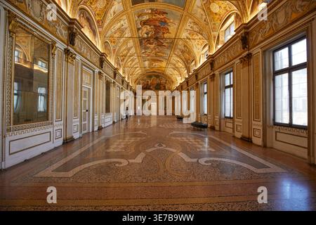 Sala degli specchi, Palazzo Ducale, Mantova, Italia Foto Stock