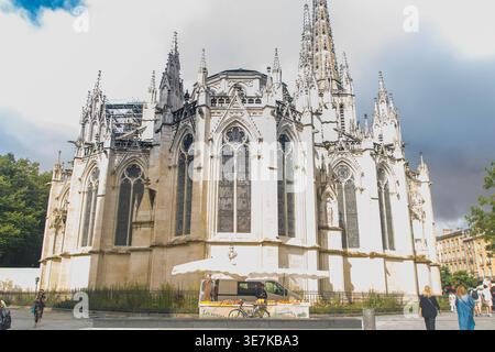 A Bordeaux, l'08, 30, 2025 Cathédrale-Primatiale Saint-André, cattedrale di Sant'Andrea Foto Stock