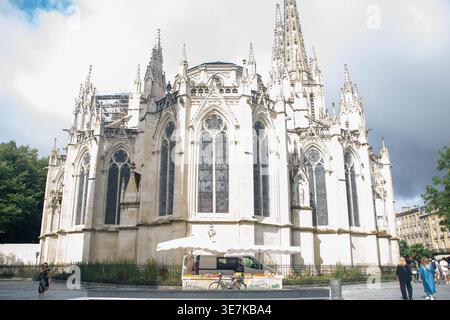 A Bordeaux, l'08, 30, 2025 Cathédrale-Primatiale Saint-André, cattedrale di Sant'Andrea Foto Stock