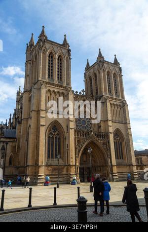 Cattedrale di Bristol, in College Green a Bristol, Inghilterra Foto Stock