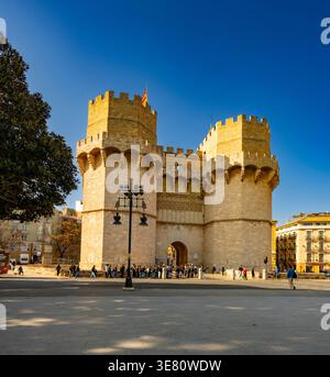 Torres de Serranos, Valencia, Spagna Foto Stock