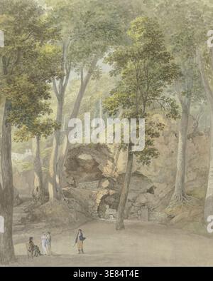 La Grotta della Sfinge nel parco di Weimar, c1785-1789. Foto Stock
