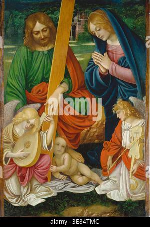 L'Adorazione del Cristo bambino, c1500-1510. Foto Stock