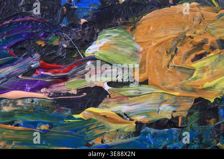 la struttura della tavolozza dei colori è un ottimo sfondo Foto Stock
