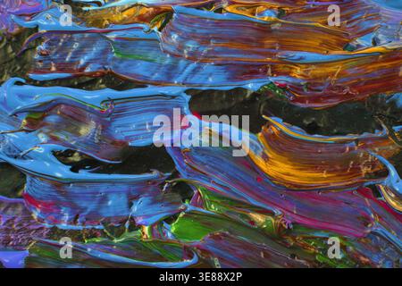 la struttura della tavolozza dei colori è un ottimo sfondo Foto Stock