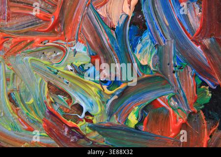 la struttura della tavolozza dei colori è un ottimo sfondo Foto Stock