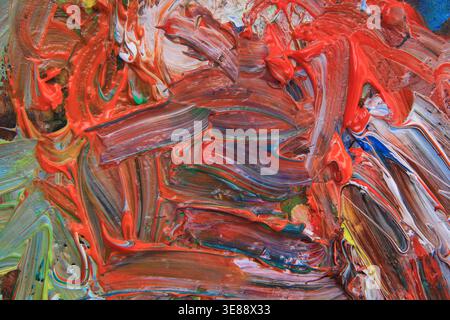 la struttura della tavolozza dei colori è un ottimo sfondo Foto Stock