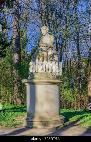 Wien, Neuwaldegg, Schwarzenbergpark, Schwarzenbergallee, Ares Ludovisi, Ruhender Mars // Vienna, Schwarzenberg Park, Schwarzenbergallee, Ares Ludovisi Foto Stock