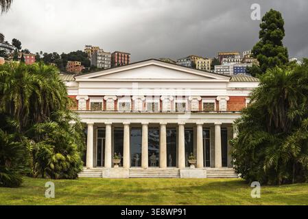 Naples, Metropolitan City of Naples, Italy. The Villa Pignatelli is a museum located along the Riviera di Chiaia in Naples Foto Stock
