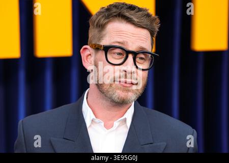Hollywood, Stati Uniti. 16 aprile 2026. HOLLYWOOD, LOS ANGELES, CALIFORNIA, Stati Uniti - 15 APRILE: Macaulay Culkin arriva alla premiere di Los Angeles della seconda stagione di "Running Point" di Netflix, tenutasi all'Egyptian Theatre Hollywood il 15 aprile 2026 a Hollywood, Los Angeles, California, Stati Uniti. (Foto di Xavier Collin/Image Press Agency) credito: Image Press Agency/Alamy Live News Foto Stock