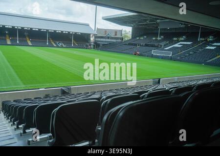17 aprile 2026 Craven Cottage, sede del Fulham Football Club Foto Stock