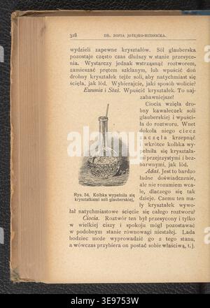 Zofia Joteyko-Rudnicka (1861–1928) è stata una psicologa, educatrice e scrittrice polacca. Nowe wieczory czwartkowe (1903) è una raccolta di storie a tema naturale per giovani lettori in Polonia. La stampa fotografica d'archivio documenta il modulo fisico del libro, inclusi rilegatura, illustrazioni e layout di pagina. Foto Stock