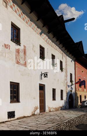 Case a Spišská Sobota, Slovacchia Foto Stock