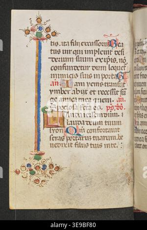 Horae (XV secolo) è un manoscritto polacco con 162 pagine, ciascuna con illustrazioni miniate. Il manoscritto, prodotto a PN. Wochy 4, è un esempio significativo di illuminazione manoscritta gotica del XV secolo. Foto Stock