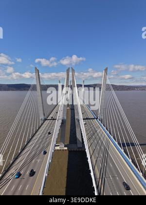 TAPAN ZEE BRIDGE VISTO DALL'ALTO Foto Stock