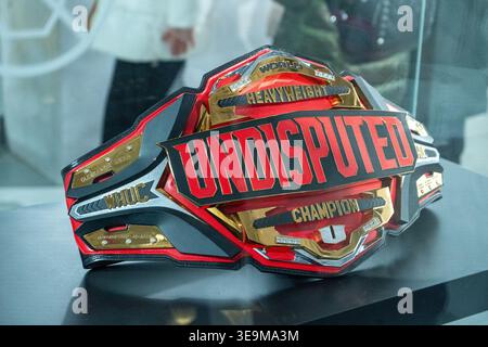 Cintura WWE Universal Championship indiscussa. Kiev, Ucraina - 6 gennaio 2026. Foto Stock