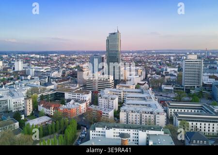 Centro di Offenbach. ottimo panorama dall'alto. Foto Stock