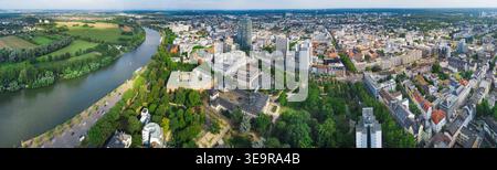 Centro di Offenbach. ottimo panorama dall'alto. Foto Stock