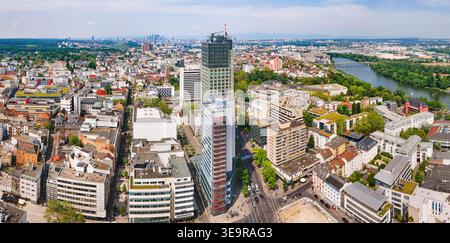 Centro di Offenbach. ottimo panorama dall'alto. Foto Stock