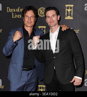 FILE: Patrick Muldoon 1968-2026. Los Angeles, Stati Uniti. 20 aprile 2026. L'attore Patrick Muldoon, "Days of Our Lives" e "Melrose Place", è morto all'età di 57 anni, dopo un improvviso attacco di cuore nella sua casa di Beverly Hills il 19 aprile 2026. ===================================================================================== Patrick Muldoon & Austin Peck 'Days of Our Lives' 50th Anniversary Party - tenutosi all'Hollywood Palladium il 7 novembre 2015. © Steven Bergman/AFF-USA.com credito: AFF/Alamy Live News Foto Stock
