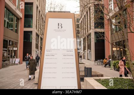LONDRA - 13 MARZO 2026: Orchard Place The Broadway SW1 ex sede di New Scotland Yard Westminster Londra Foto Stock
