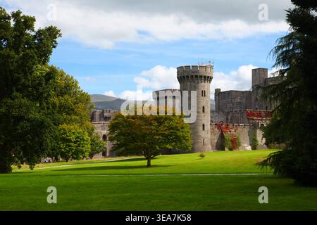 Penrhyn Castle and Gardens, Galles, Gran Bretagna Foto Stock