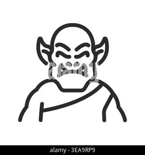 Icona ORC Illustrazione Vettoriale