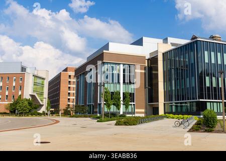 EAST LANSING, mi -21, GIUGNO 2024: Edifici del campus della Michigan State University architettura in una giornata estiva Foto Stock