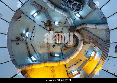 Houston, USA - 4 novembre 2023: Interno del simulatore Skylab al Johnson Space Center di Houston Foto Stock