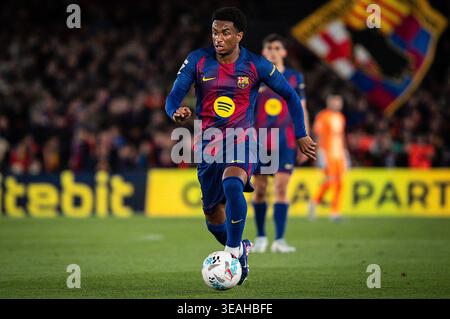 Barcellona, Espagne. 22 aprile 2026. Alejandro BALDE di Barcellona durante il campionato spagnolo di LaLiga tra FC Barcelona e RC Celta il 22 aprile 2026 allo stadio Camp Nou di Barcellona, Spagna - foto Joma Garcia/Matthieu Mirville/DPPI credito: DPPI Media/Alamy Live News Foto Stock