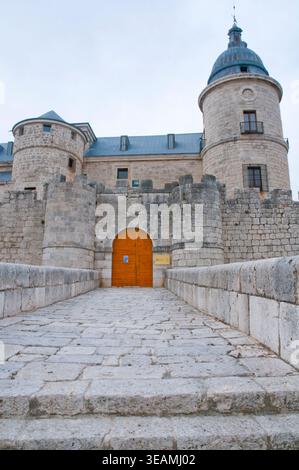 Castello. Simancas, provincia di Valladolid, Castilla Leon, Spagna. Foto Stock