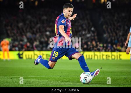 Barcellona, Espagne. 22 aprile 2026. Roony BARDGHJI di Barcellona durante il campionato spagnolo di LaLiga tra FC Barcelona e RC Celta il 22 aprile 2026 allo stadio Camp Nou di Barcellona, Spagna - foto Sergio Ros/Matthieu Mirville/DPPI Credit: DPPI Media/Alamy Live News Foto Stock