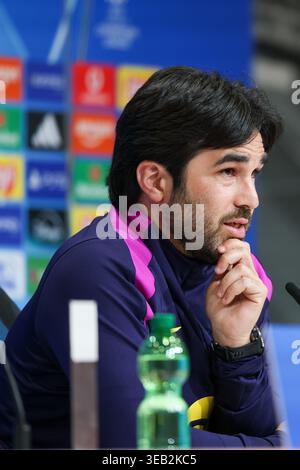 Pere Romeu (FC Barcelona, Chef-Trainer) bei der Pressekonferenz, GER ...