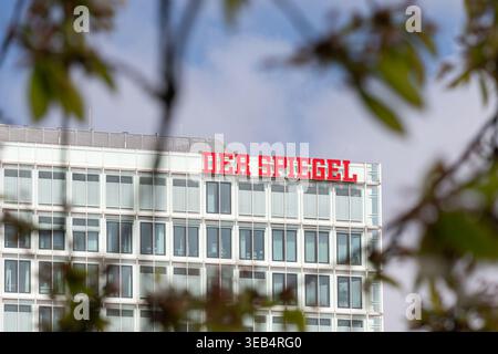 Edificio per uffici e lettere della famosa rivista di notizie DER SPIEGEL ad Amburgo Foto Stock