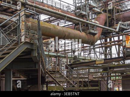 costruzione industriale, costruzione di fabbriche, edifici industriali, officina di fabbriche Foto Stock