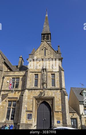 St Edwards Hall, Market Square, Stow-on-the-Wold, Cotswolds, Inghilterra, gran Bretagna Foto Stock
