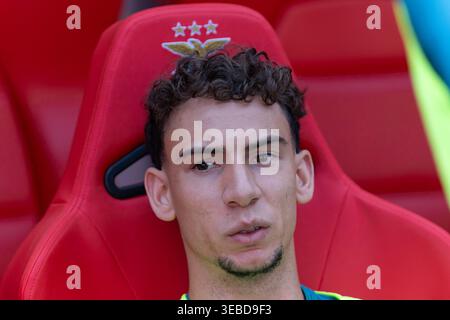Lisbona, Lisbona, Portogallo. 25 aprile 2026. Moreirense difensore dal Portogallo FRANCISCO DOMINGUES (27) prima dell'inizio della partita per Liga Portugal Betclic tra Benfica e Moreirense all'Estadio da Luz (Credit Image: © Alexandre de Sousa/ZUMA Press Wire) SOLO USO EDITORIALE! Non per USO commerciale! Foto Stock