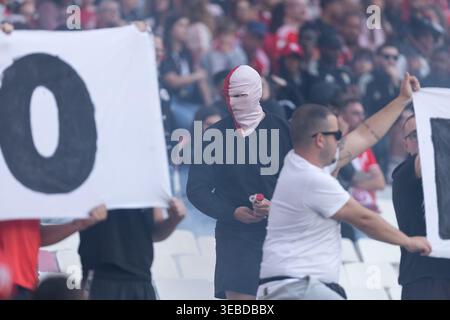 Lisbona, Lisbona, Portogallo. 25 aprile 2026. Tifosi Benfica durante la partita per Liga Portugal Betclic tra Benfica e Moreirense all'Estadio da Luz (immagine di credito: © Alexandre de Sousa/ZUMA Press Wire) SOLO USO EDITORIALE! Non per USO commerciale! Foto Stock