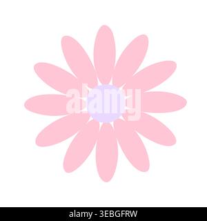 Graziosa e stravagante illustrazione vettoriale semplice disegnata a mano, simbolo della primavera, casa accogliente, decorazioni per festeggiamenti delle feste di Pasqua di primavera, clipart per carte, banner, decorazioni primaverili Illustrazione Vettoriale