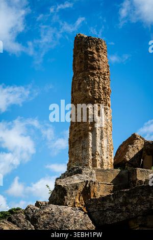 Tempio di Eracle, Agrigento, fine del vi secolo a.C., Sicilia, Italia Foto Stock