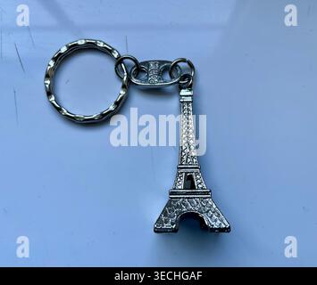 Torre Eiffel in portachiavi Foto Stock