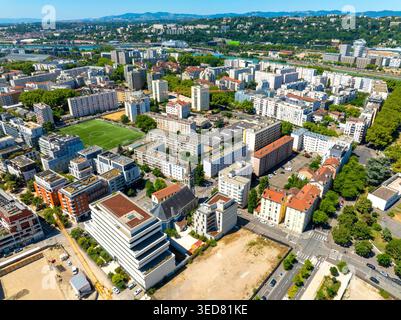Francia, Alvernia-Rodano-Alpi, Rodano, Lione, 7° arrondissement, distretto di Gerland Foto Stock