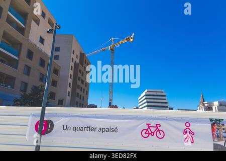 Francia, Alvernia-Rodano-Alpi, Rodano, Lione, 7o distretto, distretto di Gerland Foto Stock
