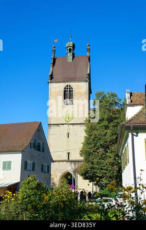 Austria, Vorarlberg, Bregenz, la città alta, la chiesa di Sankt Gallus Foto Stock